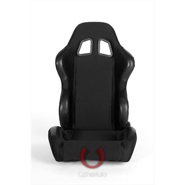 Cipher CPA1025 Black Cloth Universal Racing Seats, Sold as a Pair CI62016 - main